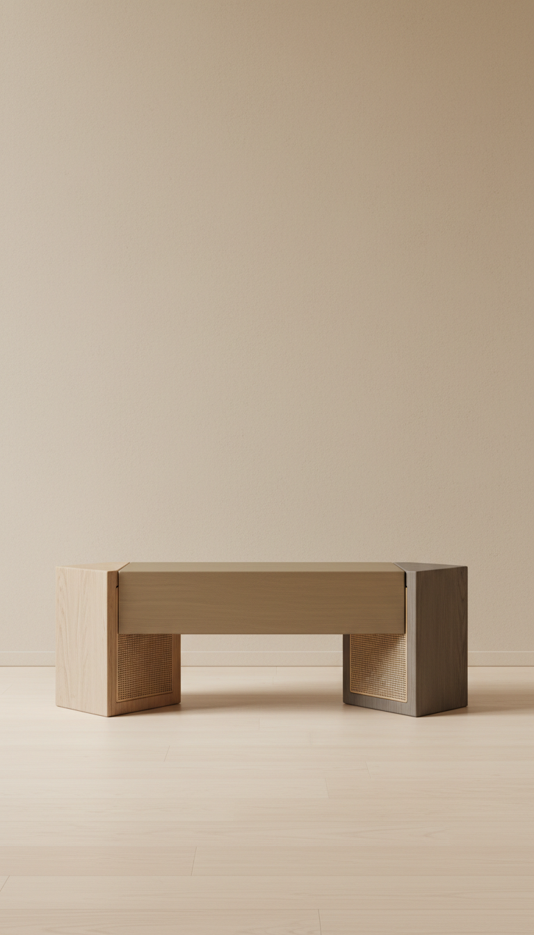 Sound-Infused Minimalist Bench